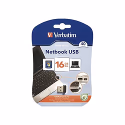 Verbatim Clé NANO USB Store 'n' Stay 16 Go, 16 Go, USB Type-A, 2.0, 2 g, Noir