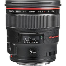 Canon EF 24mm f/1.4L II USM Objectif ultra large Noir