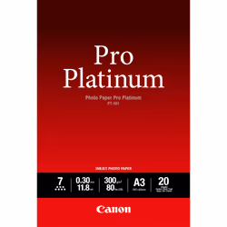 Canon Papier photo professionnel Platinum A3 PT-101 - 20 feuilles, 20 pièce(s), 297 x 420, A3