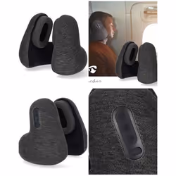 Oreiller de Voyage - Essentiel - Ecouteurs Bluetooth - Réduction de bruit - Microphone intégré - 10h autonomie