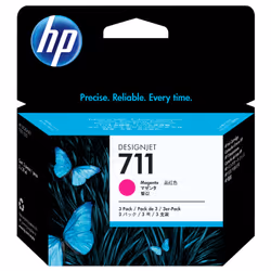 HP 711 pack de 3 cartouches d'encre DesignJet magenta, 29 ml, Encre à colorant, 29 ml, 3 pièce(s), Multi pack