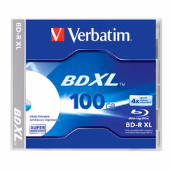 Verbatim BD-R XL 100 GB 4x, 100 Go, BD-R, Coffret à bijoux, 1 pièce(s)