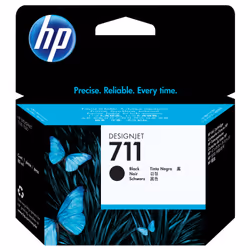HP 711 cartouche d'encre DesignJet noir, 80 ml, Rendement élevé (XL), Encre à pigments, 80 ml, 1 pièce(s)