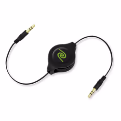 ReTrak EUCABLE3535, 3,5mm, Mâle, 3,5mm, Mâle, 1,5 m, Noir, Argent