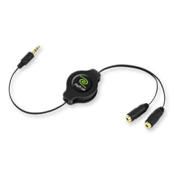 ReTrak EUCABLESPLIT câble audio 1 m 3,5mm Noir