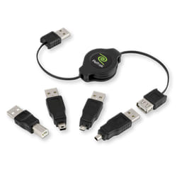 ReTrak EUCABLERU2M câble USB 1 m USB 2.0 USB A Noir