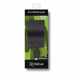 ReTrak EUCHGWM5 chargeur d'appareils mobiles Caméra Numérique, Casque, Téléphone portable, PDA Noir Secteur Intérieure