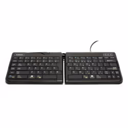 BakkerElkhuizen Goldtouch Travel Go2 Wired clavier USB QWERTY Anglais britannique Noir