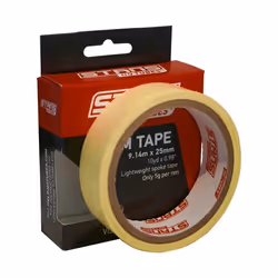 Stan's NoTubes Stan's Rim Tape, Jaune, Monochromatique, Gloss, Permanent, 9 m, 25 mm