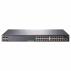 Aruba 2540 24G PoE+ 4SFP+, Géré, L2, Gigabit Ethernet (10/100/1000), Connexion Ethernet, supportant l'alimentation via ce por ...