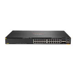 Aruba 6300M 24-port 1GbE Class 4 PoE & 4-port SFP56 Géré L3 Gigabit Ethernet (10/100/1000) Connexion Ethernet, supportant l'alimentation via ce port (PoE) 1U