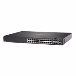 Aruba 6300F 24-port 1GbE Class 4 PoE & 4-port SFP56 Géré L3 Gigabit Ethernet (10/100/1000) Connexion Ethernet, supportant l'alimentation via ce port (PoE) 1U Gris