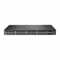 Aruba 6300F 48-port 1GbE Class 4 PoE &amp; 4-port SFP56, Géré, L3, Gigabit Ethernet (10/100/1000), Connexion Ethernet, suppor ...