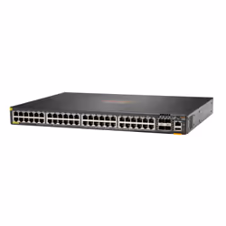 Aruba 6300F 48-port 1GbE Class 4 PoE & 4-port SFP56 Géré L3 Gigabit Ethernet (10/100/1000) Connexion Ethernet, supportant l'alimentation via ce port (PoE) 1U Gris