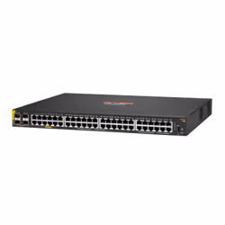 Aruba 6100 48G Class4 PoE 4SFP+ 370W Géré L3 Gigabit Ethernet (10/100/1000) Connexion Ethernet, supportant l'alimentation via ce port (PoE) 1U Noir