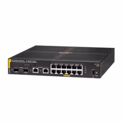 Aruba 6100 12G Class4 PoE 2G/2SFP+ 139W Géré L3 Gigabit Ethernet (10/100/1000) Connexion Ethernet, supportant l'alimentation via ce port (PoE) 1U Noir