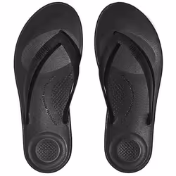 Tongs ergonomiques FitFlop iQushion pour homme - Noir - Caoutchouc