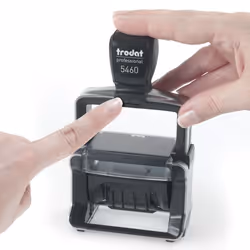 Trodat 5460 Auto-encreur Tampon texte/date Acier - Vue supplémentaire 3
