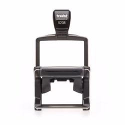 Trodat 5208, Caoutchouc, 68 x 47 mm, Noir, Acier inoxydable