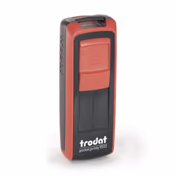 Trodat 149168, Auto-encreur, Text stamp, 17 x 46 mm, Noir, Rouge, Noir, 32 mm