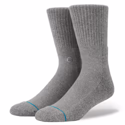 Stance Icon 3 Pack Mâle Chaussettes Crew Gris 3 paire(s)
