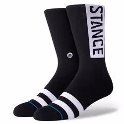 Stance The OG 3 Pack Mâle Chaussettes Crew Noir, Gris, Blanc 3 paire(s)