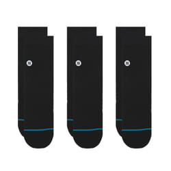 Stance Icon Quarter 3 Pack Chaussettes Crew Noir 3 paire(s)