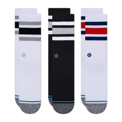 Stance The Boyd 3 Pack Femelle Chaussettes Crew Noir, Gris, Rouge, Blanc 3 paire(s)