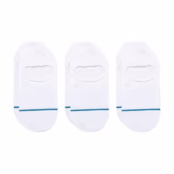 Stance Icon No Show 3 Pack, Chaussettes de sport, Blanc, Adulte, SML, 3 paire(s)