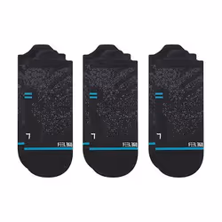 Stance Run Light Tab 3 Pack, Chaussettes d’athlétisme, Noir, Gris, Tous, SML, 3 paire(s)