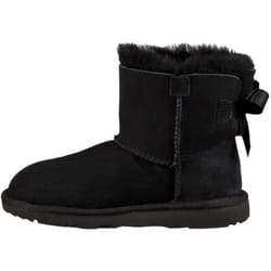 Botte Enfant - UGG - Mini Bailey Bow II - Noir - Peau de mouton - Noeuds de satin