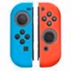 INSTEN® 1 Paire de Coques en Silicone Pour manettes Joy-Con Nintendo Switch Bleu/Rouge