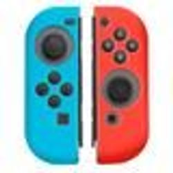 INSTEN® 1 Paire de Coques en Silicone Pour manettes Joy-Con Nintendo Switch Bleu/Rouge