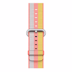 Apple Bracelet en nylon tissé rouge 38 mm, Bande, Smartwatch, Gris, Rouge, Jaune, Apple, Watch 38mm, Nylon