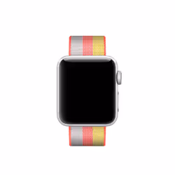 Apple Bracelet en nylon tissé rouge 38 mm