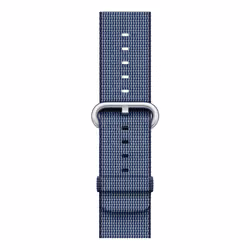 Apple Bracelet en nylon tissé bleu nuit 42 mm, Bande, Smartwatch, Bleu, Apple, Watch 42mm, Nylon