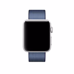 Apple Bracelet en nylon tissé bleu nuit 42 mm