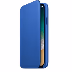 Apple Étui folio en cuir pour iPhone X - Bleu électrique