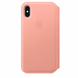 Apple Étui folio en cuir pour iPhone X Rose poudré, Folio, Apple, iPhone X, Rose doré