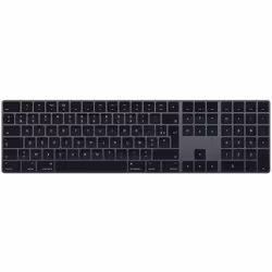 Apple Magic Keyboard, Taille réelle (100 %), Sans fil, Bluetooth, Clavier à membrane, AZERTY, Gris