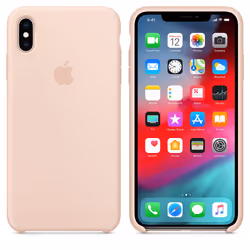 Apple MTFD2ZM/A Coque iPhone XS Max silicone Rose, Sable - Vue supplémentaire 2