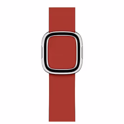 Apple MTQV2ZM/A, Smartwatch, Rouge, Apple, Apple Watch, Cuir, Argent