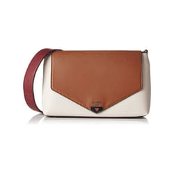 Sac Porté Main - Guess - Lottie - Marron - Synthétique - Zippée