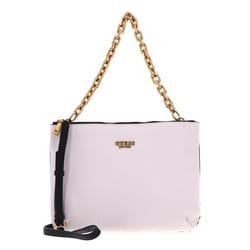 GUESS Sac à épaule rose pour femme - Turin Status Shoulder Bag Stone Multi 160438
