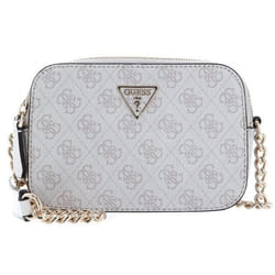 GUESS Sac à épaule bandoulière beige pour femme - Noelle Crossbody Camera Dove Logo 214477