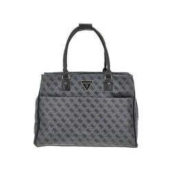 Sac à épaule - GUESS - Jesco Shopper Tote - Gris foncé - 100% polyuréthane - Zippée