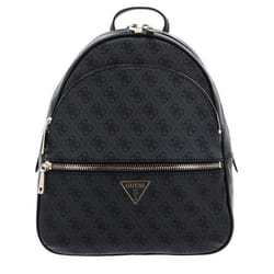 GUESS Sac à dos gris foncé noir pour femme - Manhattan Backpack L Coal Logo 264630