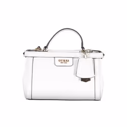 GUESS Sac à épaule bandoulière blanc pour femme - Eco Angy Society Satchel 228844