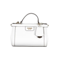 GUESS Sac à épaule bandoulière blanc pour femme - Eco Angy Society Satchel 228844