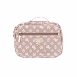 GUESS Trousse de beauté rose, écru et doré